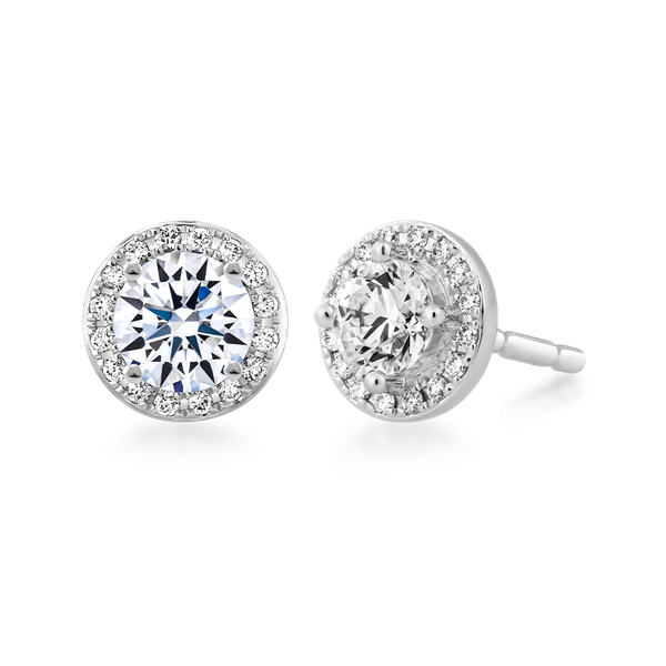 Hoa tai kim cương 8 Hearts & Arrows vàng 14K Evoke N H&A 2C GVER0108041