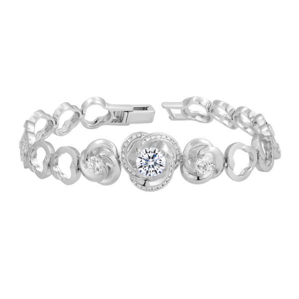 Lắc đính đá CZ vàng 10K Hatful 1CT