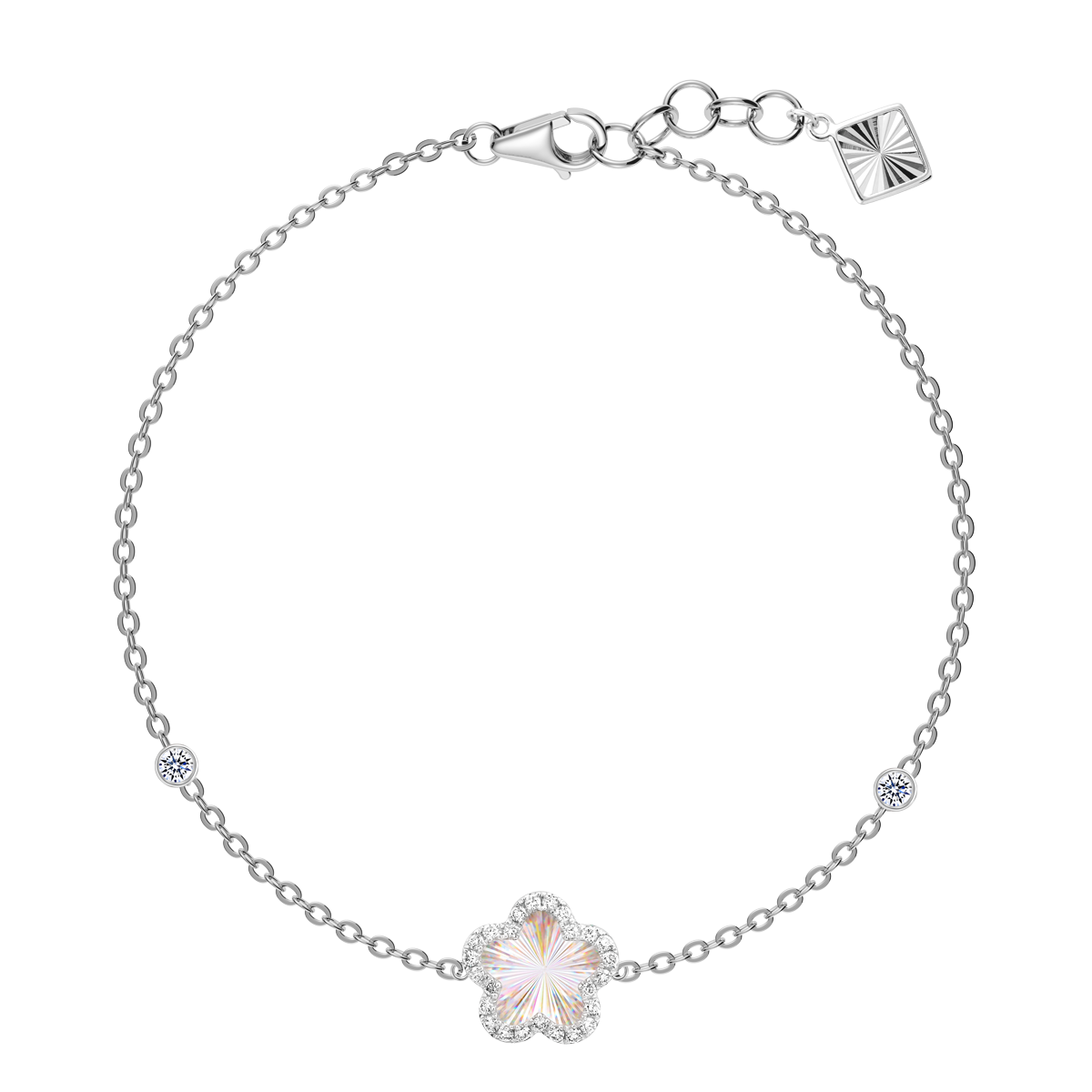 Lắc kim cương viên vàng 14K Jeny A036 TD