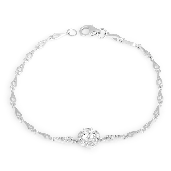 Lắc đính đá CZ vàng 18K Seliora