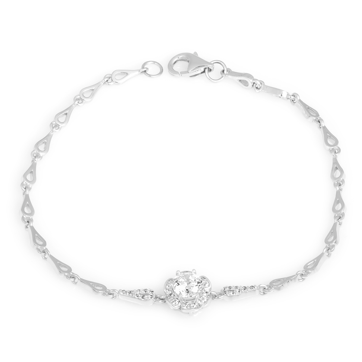 Lắc đính đá CZ vàng 18K Seliora