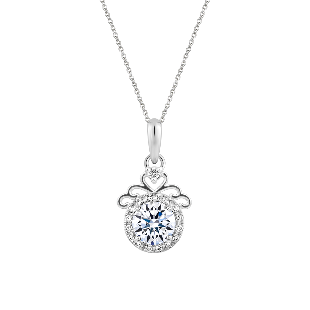 Mặt đính đá CZ vàng 14K Princess 3C