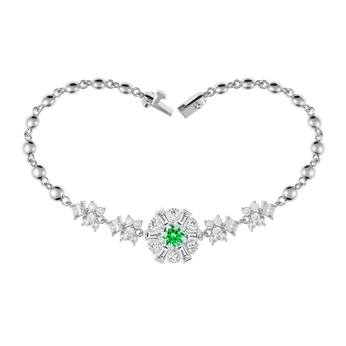 Lắc đính đá CZ vàng 14K Brighty GRE 5C