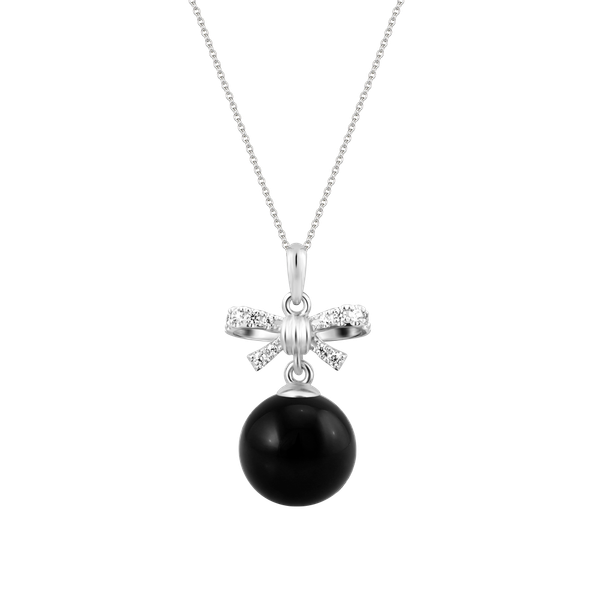 Mặt đính đá Onyx vàng 10K Platonic N Ony