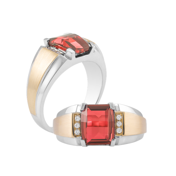 Nhẫn nam kim cương tấm vàng 14K Billy 2 S.GAR WY