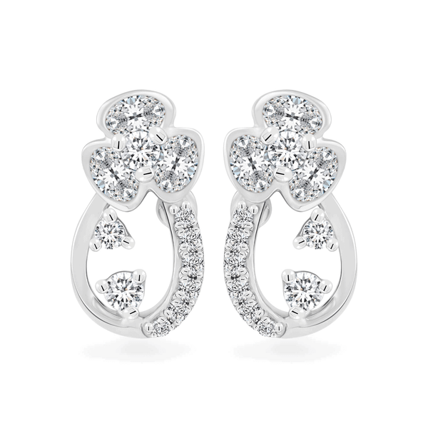 Hoa tai kim cương viên vàng 14K Jena A089 TD