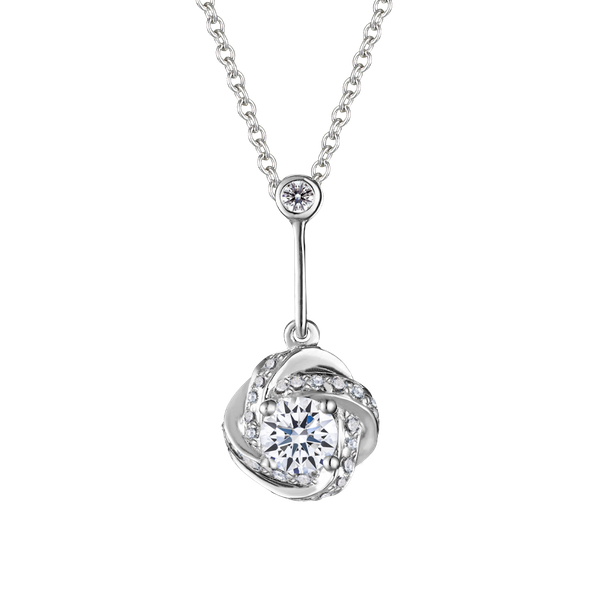 Mặt kim cương viên vàng 14K Hasmin GIA 3C