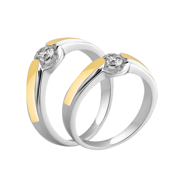 Nhẫn cưới nam đính đá CZ vàng 14K Success N2C M GVRG0228275