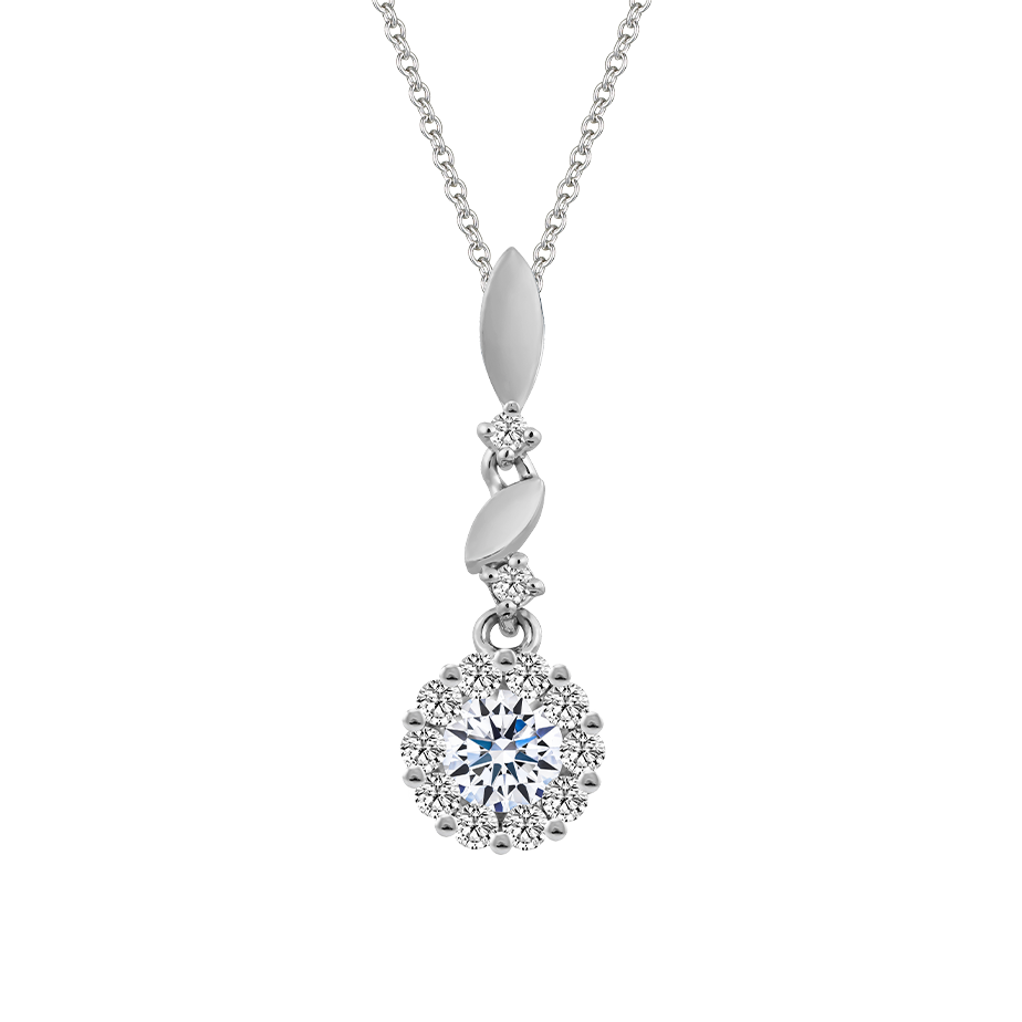 Mặt đính đá CZ vàng 14K Summer 3C