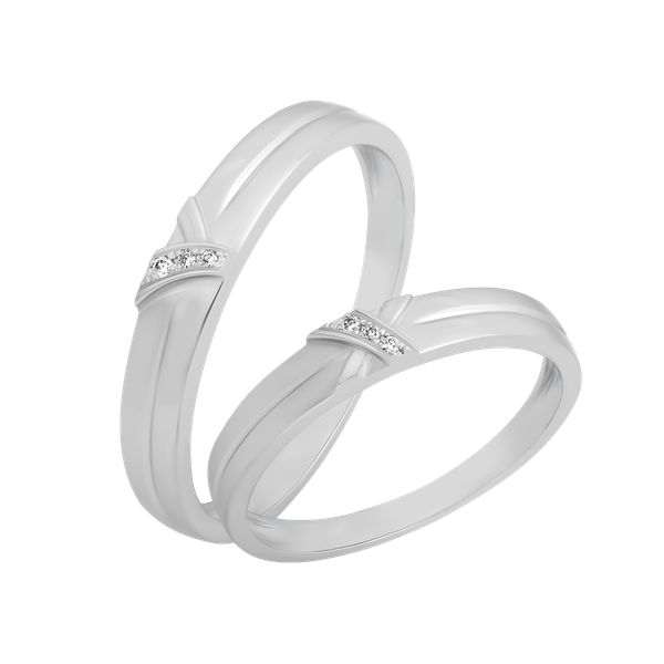 Nhẫn cưới nữ kim cương viên vàng 14K Truthful F