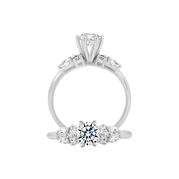 Nhẫn nữ đính đá CZ vàng 14K Mildness 5C