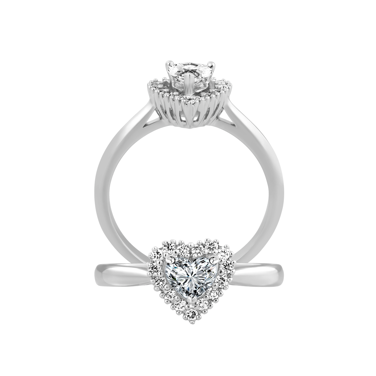 Nhẫn nữ kim cương viên vàng 14K Helena HR 3C