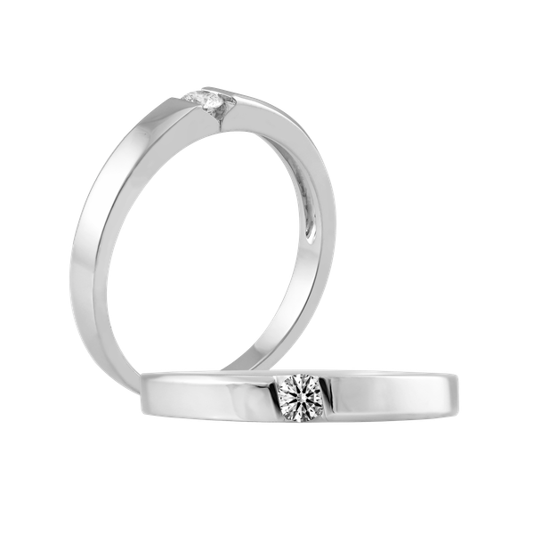 Nhẫn cưới nữ kim cương vàng 14K Curled N10p F GVRG0245641