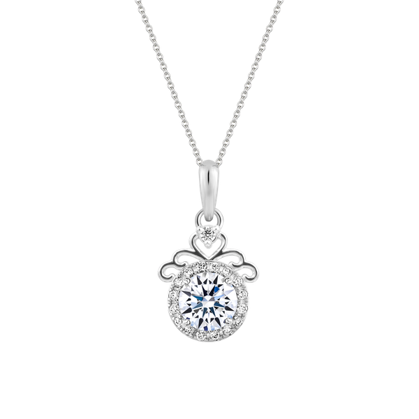 Mặt đính đá CZ vàng 14K Princess 3C