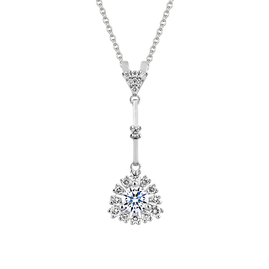 Mặt kim cương 8 Hearts & Arrows vàng 14K Edeline N H&A 2C