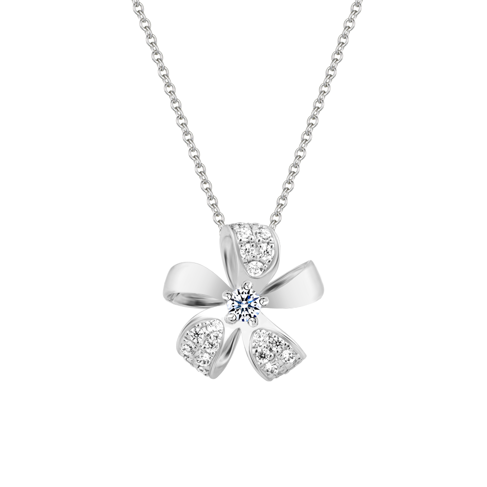 Mặt kim cương viên vàng 14K Juhi