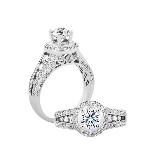 Nhẫn nữ kim cương tấm vàng 14K Loyalty N2 3C GVRG0225439