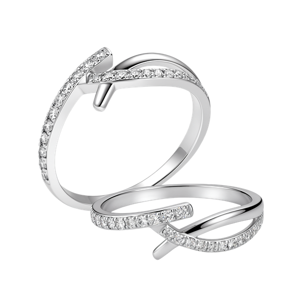 Nhẫn nữ kim cương viên vàng 14K Sophist TD