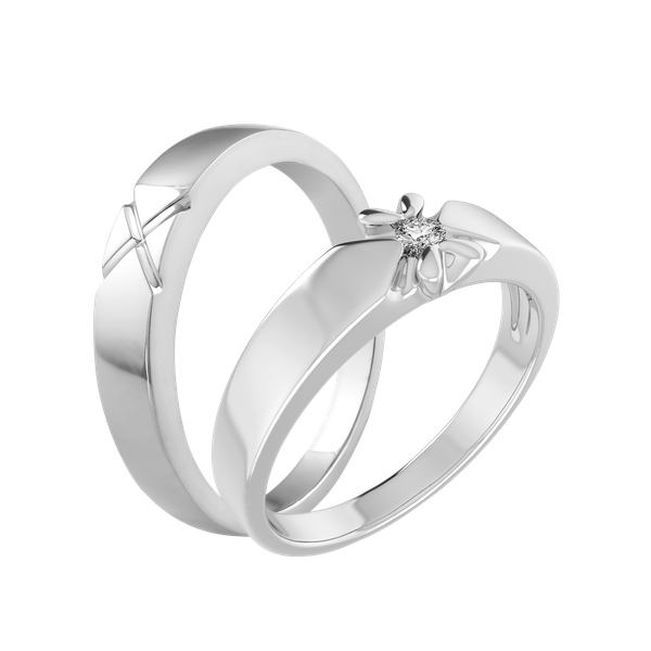 Nhẫn cưới nam vàng 14K Astera M