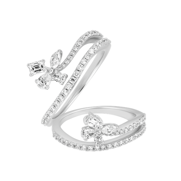 Nhẫn nữ kim cương viên vàng 18K Jena A307 TD