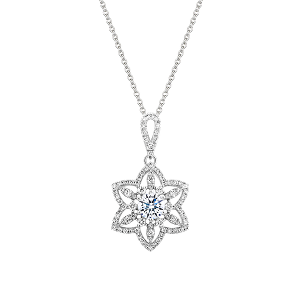 Mặt kim cương tấm vàng 14K Calanthia 5C
