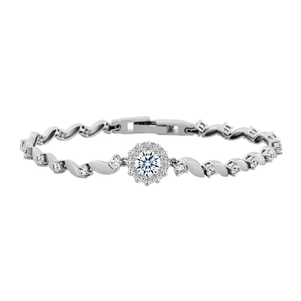 Lắc đính đá CZ vàng 14K Summer 5C