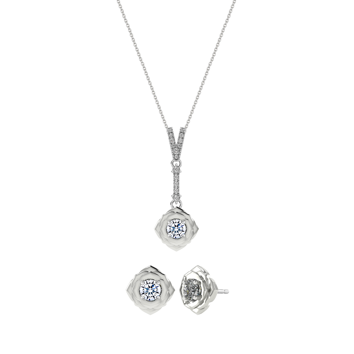 Bộ Trang Sức Black Rose H&A 2C