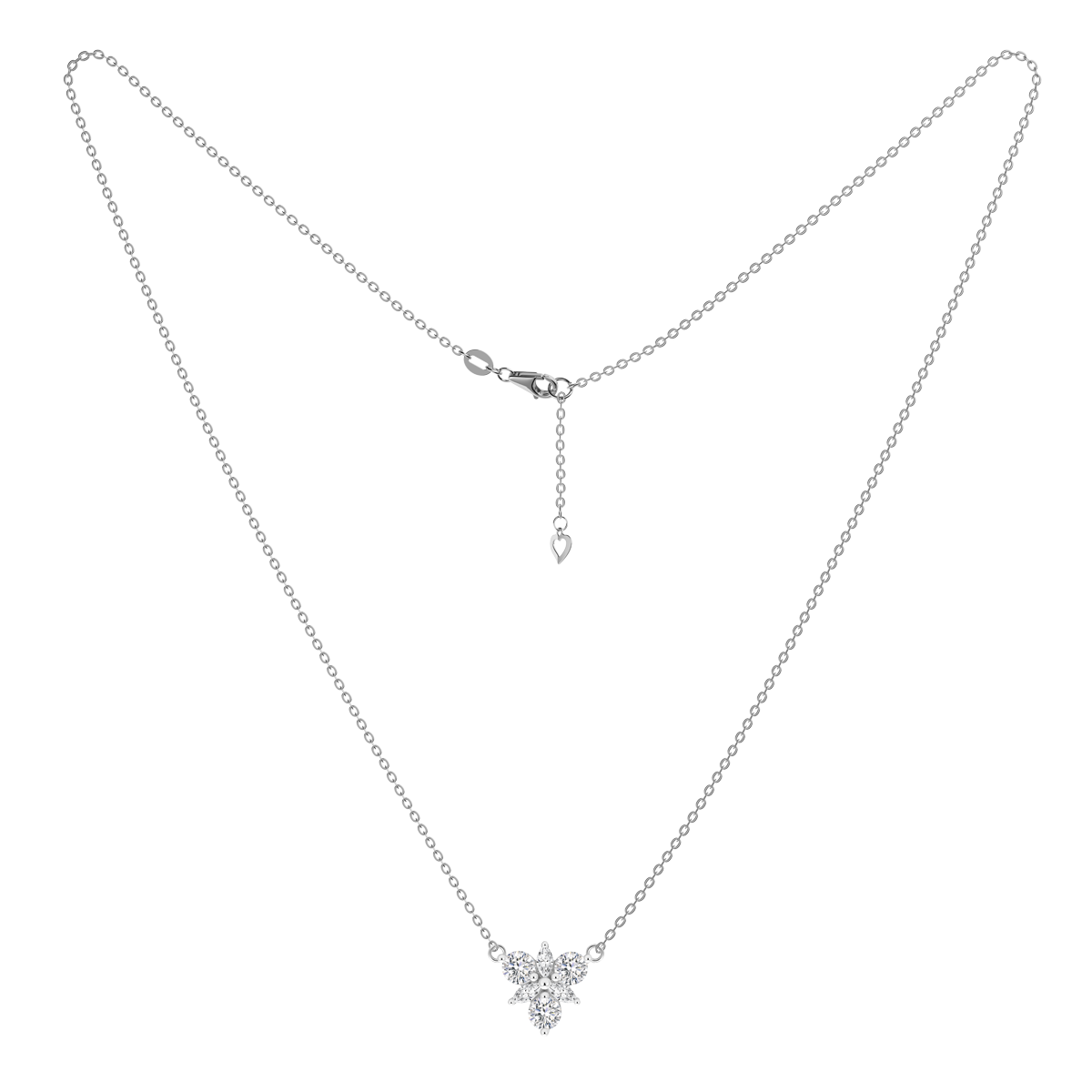 Dây liền mặt đính đá CZ vàng 14K Holy