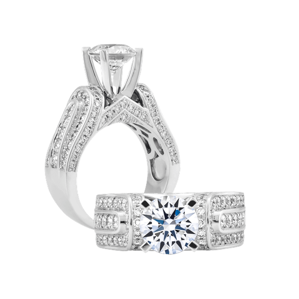 Nhẫn nữ kim cương tấm vàng 14K Rose-berry N 1.5CT GVRG0192827