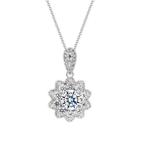 Mặt đính đá CZ vàng 10K Showing 1CT