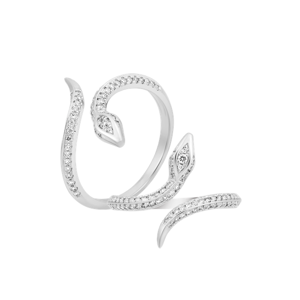 Nhẫn nữ kim cương viên vàng 14K Snaky TD