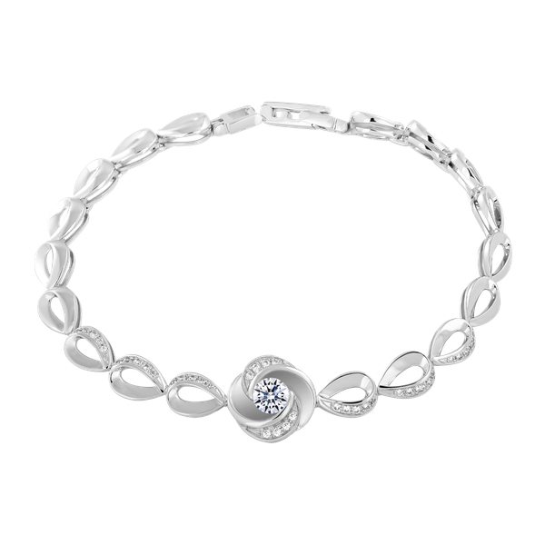 Lắc kim cương tấm vàng 14K Yolonda 3C GVBC0010339