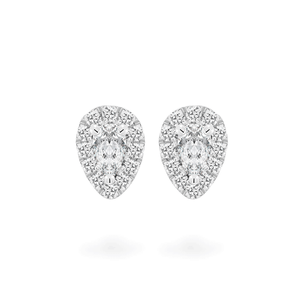 Hoa tai kim cương viên vàng 14K Jena A231 TD