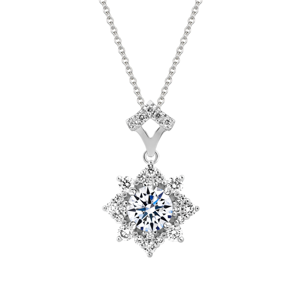 Mặt kim cương 8 Hearts & Arrows vàng 14K Brilliance H&A 2C GVPD0086296