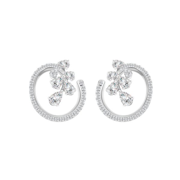 Hoa tai kim cương viên vàng 18K Jena A445 TD