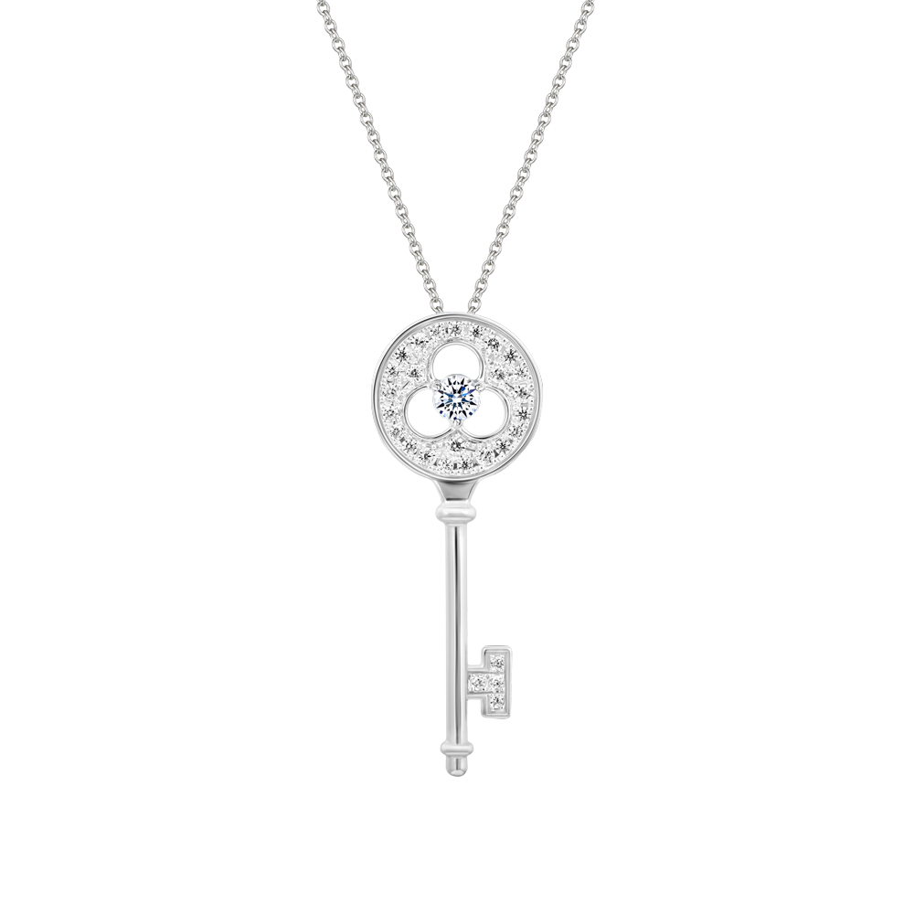 Mặt đính đá CZ vàng 10K Secreto N 1C