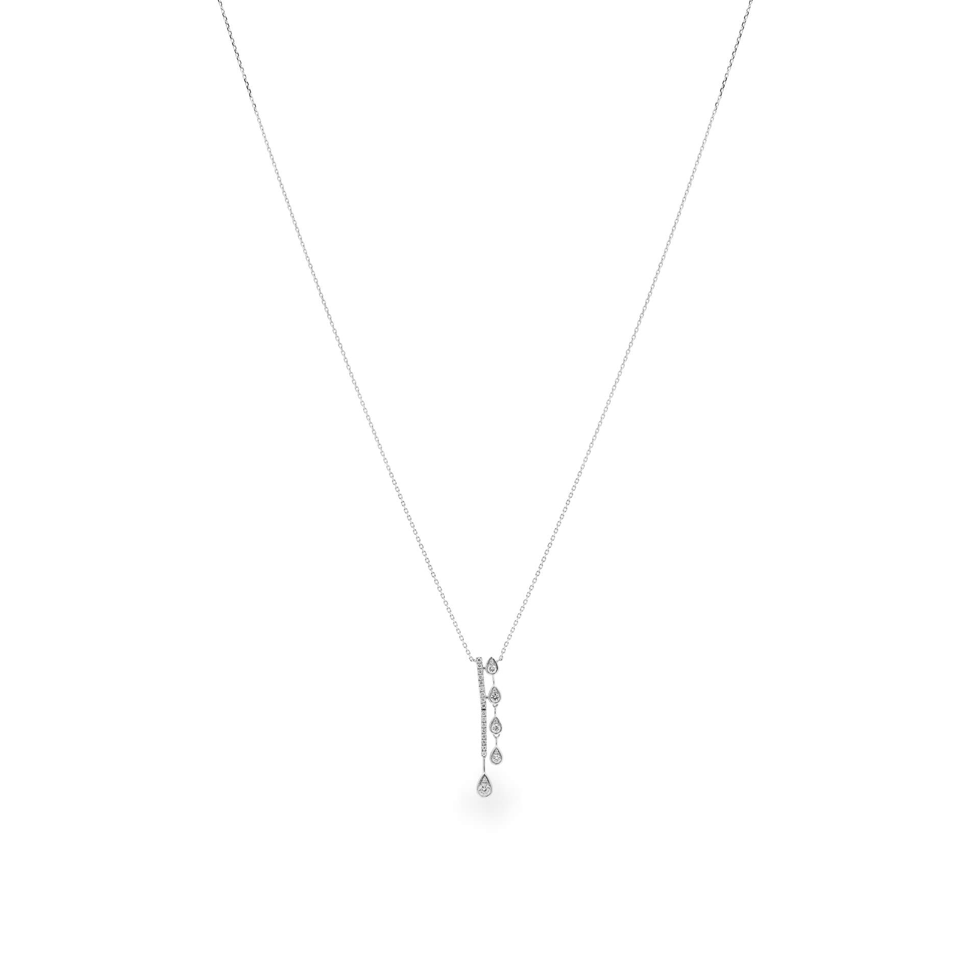 Dây liền mặt kim cương viên vàng 14K Jena A254 TD