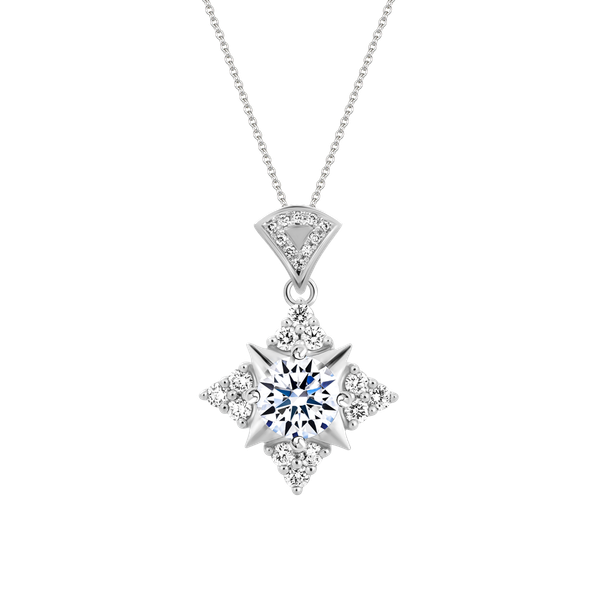 Ổ mặt kim cương tấm vàng 14K Floressa 5C