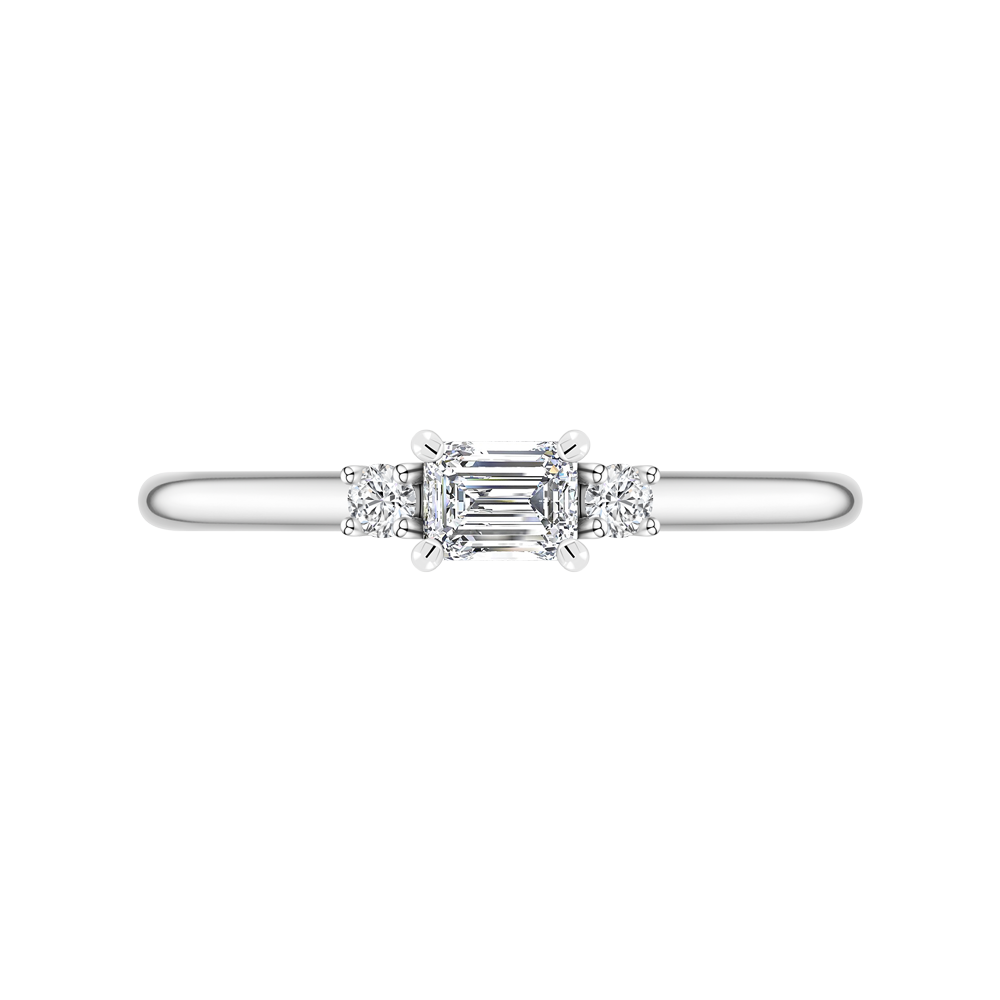 Nhẫn nữ kim cương viên vàng 14K Jena A496 TD