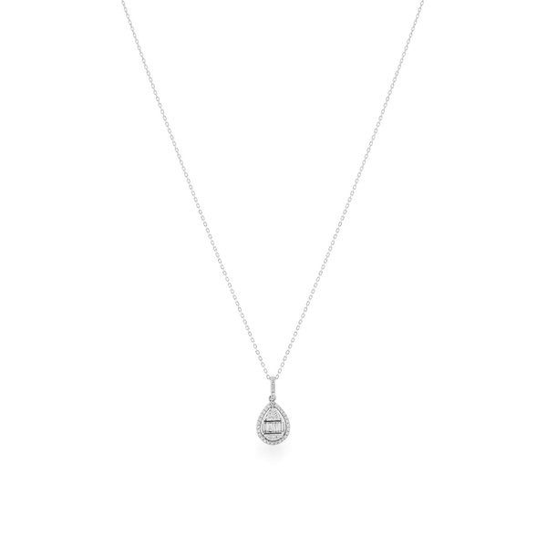 Dây liền mặt kim cương viên vàng 14K Jena A251 TD