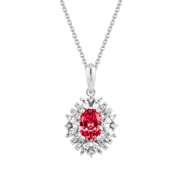 Mặt đính đá màu Ruby vàng 14K Rabbin S.Rub