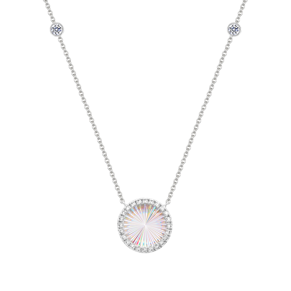 Dây liền mặt kim cương viên vàng 14K Jeny A039 TD