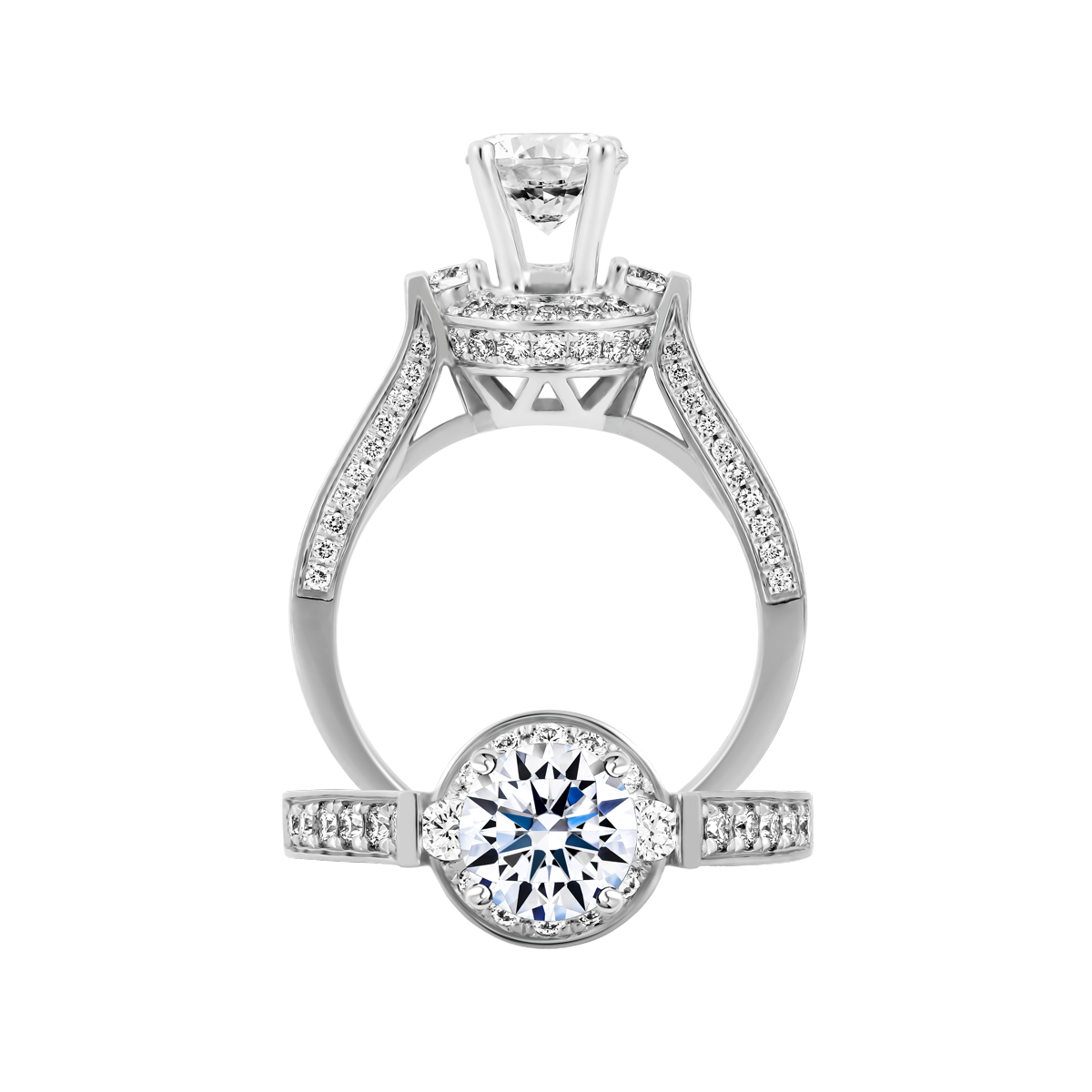 Nhẫn nữ kim cương tấm vàng 14K Graphic N 1CT GVRG0249437