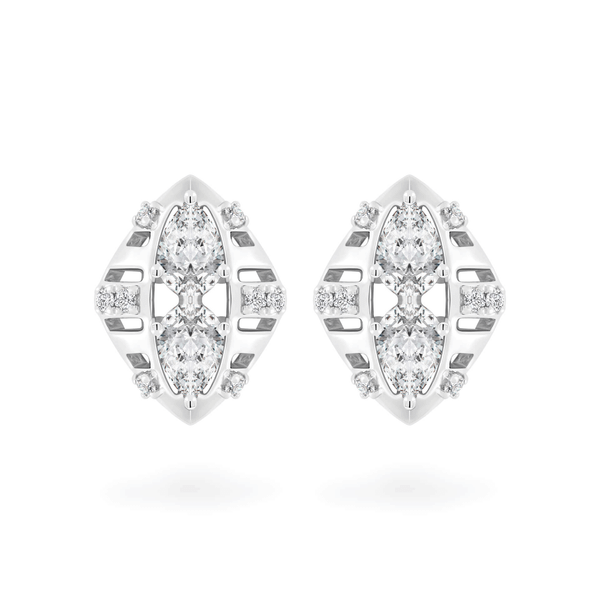 Hoa tai kim cương viên vàng 14K Jena A110 TD