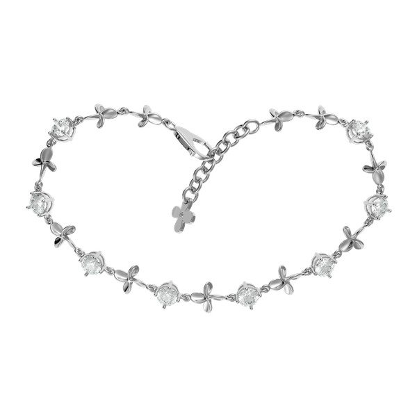 Lắc đính đá CZ vàng 14K Greeny 2C