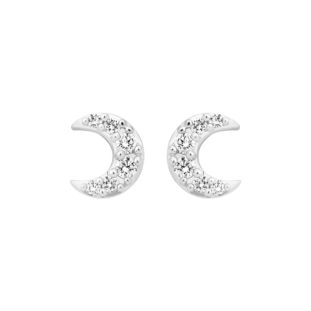 Hoa tai kim cương viên vàng 14K Paixy N TD