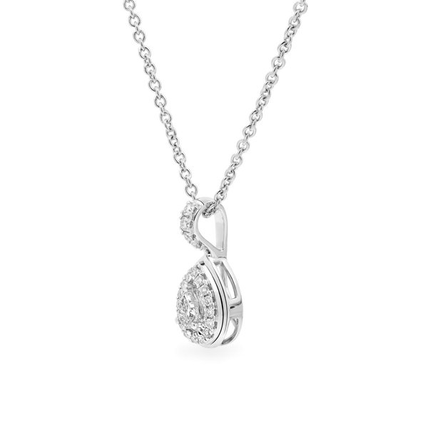 Dây liền mặt kim cương viên vàng 14K Jena A081 TD