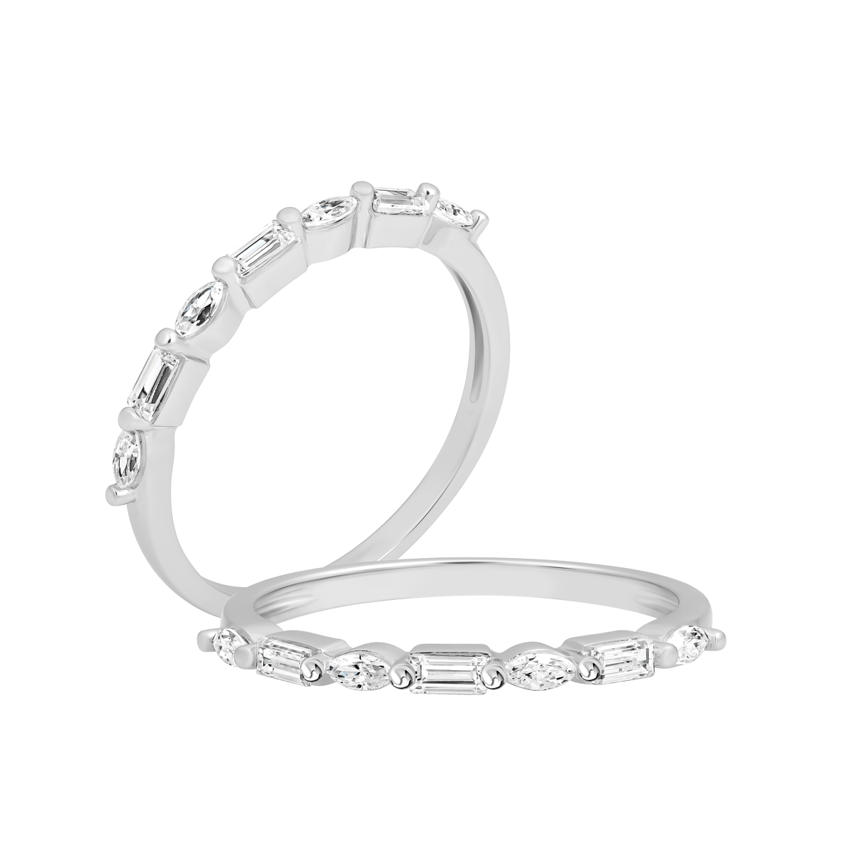 Nhẫn nữ đính đá CZ vàng 18K Pleasanting