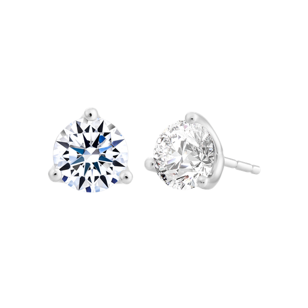 Hoa tai đính đá CZ vàng 14K Justina 5C