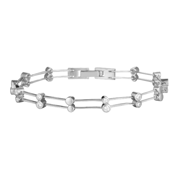 Lắc đính đá CZ vàng 10K Peony GVBC0012366